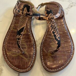 Snakeskin print Gigi sandal from Sam Edelman